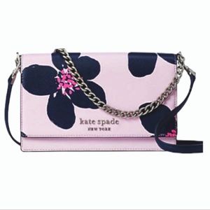 Kate Spade Pink Grand Flora Cameron Convertible Crossbody Purse Bag
